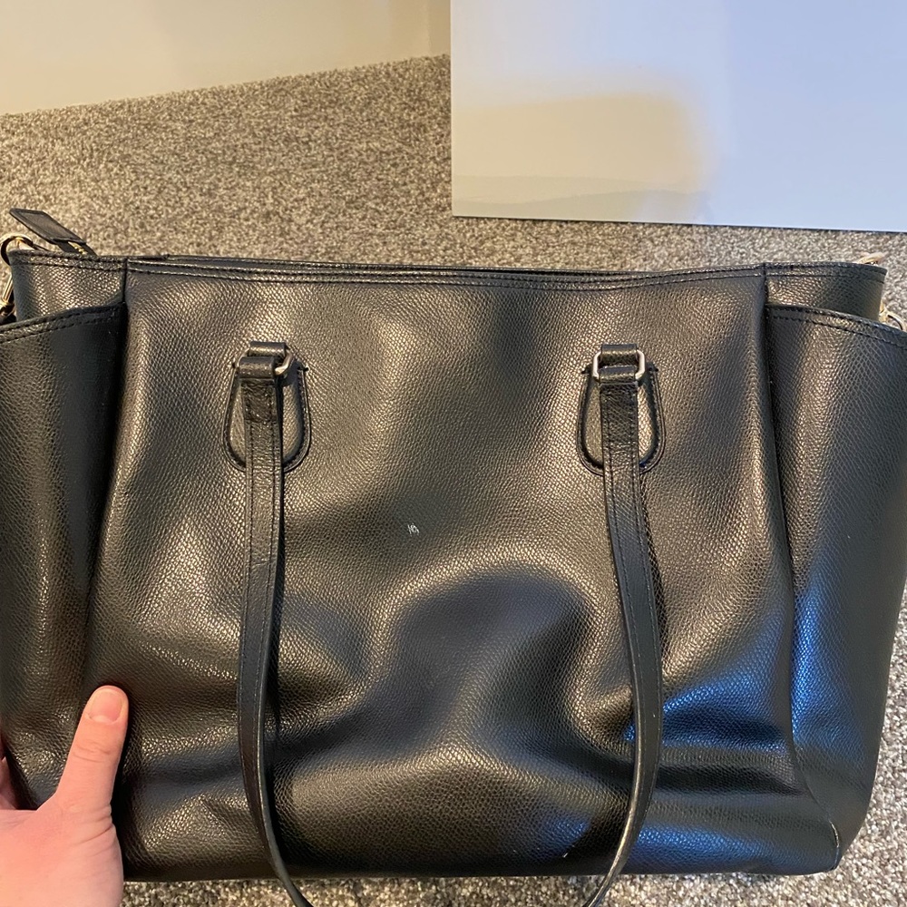 COPY - Gorgeous Coach Diaper Bag, Black Leather - Picture 5 of 7